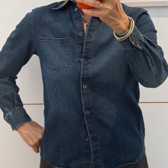 Helmut Lang Vintage Button-Up Shirt in Deep Indigo Size 40 - Picture 3 of 9